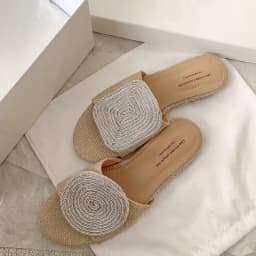 MKKHOU Fashion Sandals Women's New High Quality Linen Flat Bottom Slippers Minimalist Outdoor Slippers Beach Shoes
