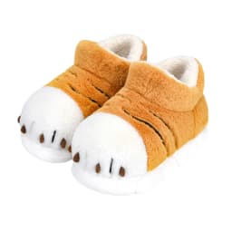 New Tiger Paw Slippers Woman Men Winter Furry Booties Women's Fuzzy Home Shoes Size 44 45 Girls Chrismas Slippers Drop Shipping