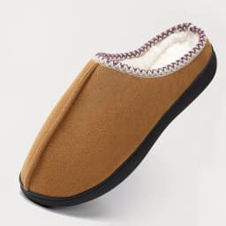 Litfun Winter House Slippers For Men Anti-Slip Fluffy Warm Slippers Women Memory Foam Cotton Slippers With Durable Rubber Sole