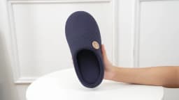 Litfun Winter House Slippers For Men Anti-Slip Fluffy Warm Slippers Women Memory Foam Cotton Slippers With Durable Rubber Sole