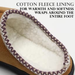 Litfun Winter House Slippers For Men Anti-Slip Fluffy Warm Slippers Women Memory Foam Cotton Slippers With Durable Rubber Sole