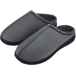 Litfun Winter House Slippers For Men Anti-Slip Fluffy Warm Slippers Women Memory Foam Cotton Slippers With Durable Rubber Sole