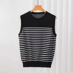 WinvyNee Summer Women's 100% Cotton Striped Camis Tank Top Vest O Neck Basic Clothing Casual Crop Top Women Pullover C1102001