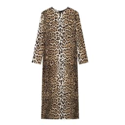 Leopard Print Maxi Dress Women's Retro Animal Print Dress Long Sleeve Elegant Party Dress Midi Prom Evening Dress 2024