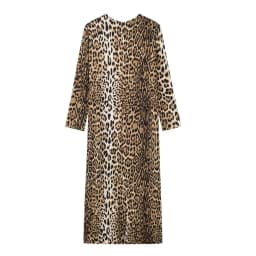 Leopard Print Maxi Dress Women's Retro Animal Print Dress Long Sleeve Elegant Party Dress Midi Prom Evening Dress 2024