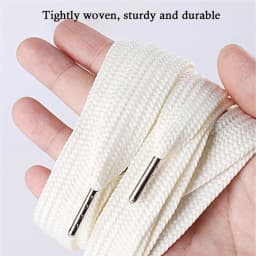 2CM Width Flat Shoelaces for Sneakers Length 130CM Classic Shoelace Casual Teenis Shoe Laces PVC/Metal Head Shoes Accessories