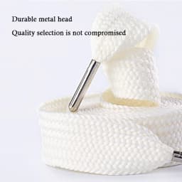 2CM Width Flat Shoelaces for Sneakers Length 130CM Classic Shoelace Casual Teenis Shoe Laces PVC/Metal Head Shoes Accessories