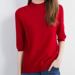 Wool Top Women's Sweater Knitwears Short Sleeve Pullover 100% Wool Half Turtleneck Sweater for Women Knit Jumper Female Clothing