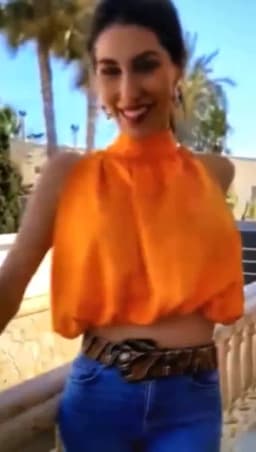 Klacwaya Top Women 2021 Sexy Blouses Orange Crop Ladies Shirts Halter Sleeveless Girl Summer Blusas Clothing Female Chic Tops