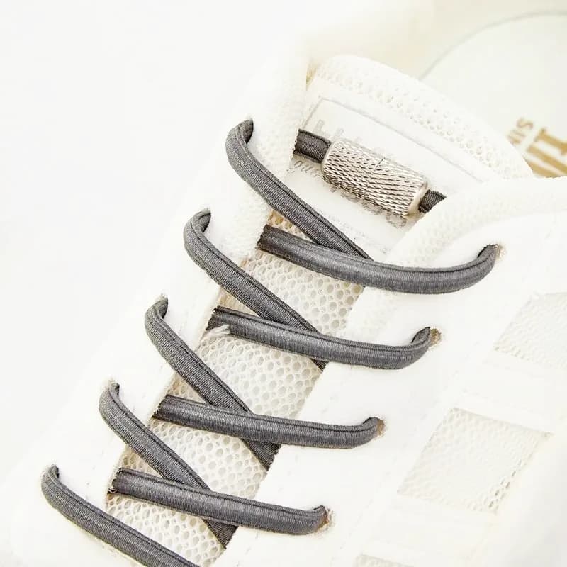 Elastic Shoelaces for Sneakers No Tie Shoelace Tennis Round Shoe Laces Without Ties for Kids Adult Rubber Bands Shoes Accessorie