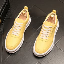 British style men's luxury fashion genuine leather shoes lace-up flats shoe platform white sneakers zapatos de hombre chaussure