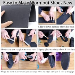 Non-Slip Rubber Sole Sheet for Making Shoes Repair Sole Protector Sneakers Wear-resistant Replacement Shoe Patch Soles for Boots