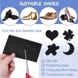 Non-Slip Rubber Sole Sheet for Making Shoes Repair Sole Protector Sneakers Wear-resistant Replacement Shoe Patch Soles for Boots