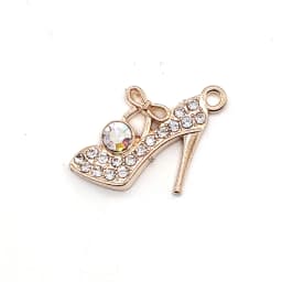 Shoe Charms Metal Bling Chains Shoes Decorations Queen Accessories for Wristbands Crystal Diamond Jewelry Girl Gifts