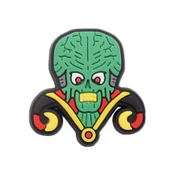 Hot Sale 1pcs Shoe Charms Green Alien Spaceship Planet PVC Accessories Garden Shoes Buckle Decorations Fit Kids X-max Gift