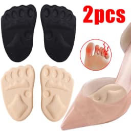 High Heels Non-slip Front Sole Pads Women's Sponge Thickened Shoe Pads 6D Slow Pressure Insole Anti-pain Orthopedic Half Pads