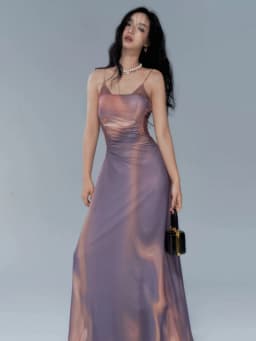 Vintage Tie Dye Elegant Dress Women Sexy Y2k Spaghetti Strap Maxi Dresses Korean Fashion Robe Vestidos De Mujer