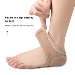 1 Pair Silicone Protector Sleeve Heel Pads Heel Cups Plantar Fasciitis Support Feet Care Skin Repair Cushion Half-yard Gel Heel
