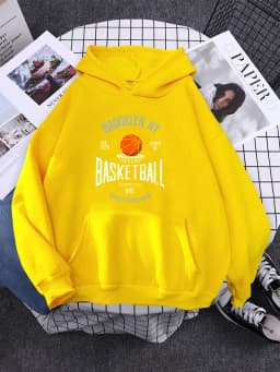 Brooklyn ,Ny Basketball Street Stars Team Hoodies Womens Creativity Pocket Sweatshirt New Fleece Hoody Fashion Woman Clothes