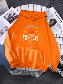 Brooklyn ,Ny Basketball Street Stars Team Hoodies Womens Creativity Pocket Sweatshirt New Fleece Hoody Fashion Woman Clothes