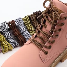 1 Pairs Round ColorBlock Striped Shoes Laces For Sneakers Polyester Silk Shoelaces For Fashion Boots Accessories 70/90/120/150CM