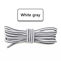1 Pairs Round ColorBlock Striped Shoes Laces For Sneakers Polyester Silk Shoelaces For Fashion Boots Accessories 70/90/120/150CM
