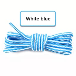1 Pairs Round ColorBlock Striped Shoes Laces For Sneakers Polyester Silk Shoelaces For Fashion Boots Accessories 70/90/120/150CM