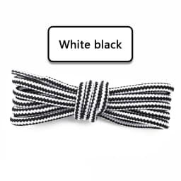 1 Pairs Round ColorBlock Striped Shoes Laces For Sneakers Polyester Silk Shoelaces For Fashion Boots Accessories 70/90/120/150CM