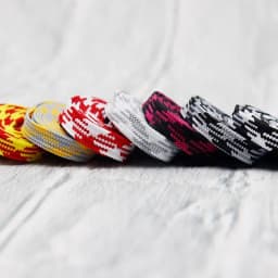Coolstring Two-tone Polyester Laces 8mm Flat Shoelaces Stylish Durable Footwear Accessory for A Trendy Look High-top Shoes