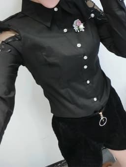 Winsleter Streetwear Lace Blouse Long Sleeve Shirts Women Sexy Turn Down Collar Embroidery Slim Tops Autumn New T38431JM