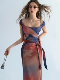 Sleeveless Backless Maxi Dress Women 2023 Summer Bodycon Elegant Sexy Tie Dye Outfits Ladies Birthday Party Club Dresses