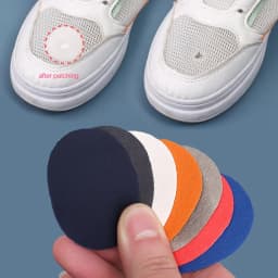 6pcs/set Repair Shoe Patch Stickers Unisex Breathable Sports Shoes Lined Insoles Protectors Hole Anti-Wear Heel Foot Care Tools