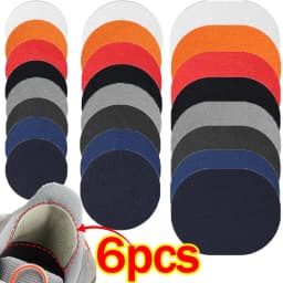 6pcs/set Repair Shoe Patch Stickers Unisex Breathable Sports Shoes Lined Insoles Protectors Hole Anti-Wear Heel Foot Care Tools