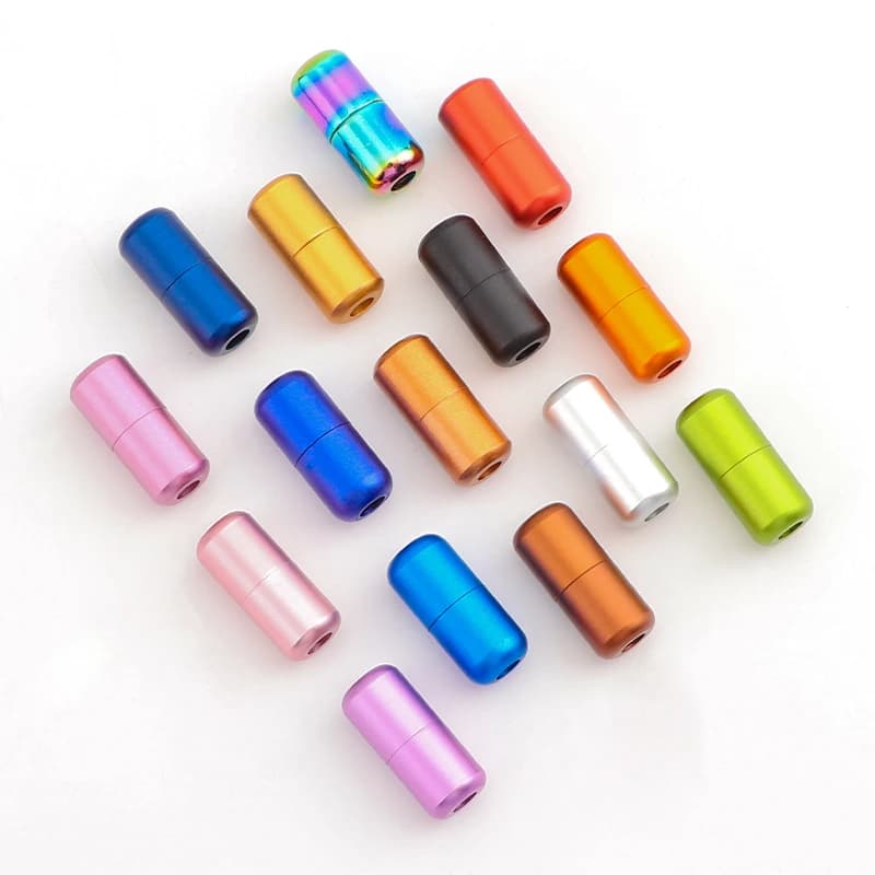 NEW Colorful Matte Metal Shoelaces Sneaker Locks Durable Capsules Shoelaces buckle Shoes Accessories Aesthetic Sports Laces Lock