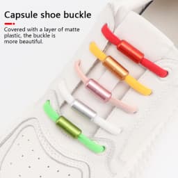 NEW Colorful Matte Metal Shoelaces Sneaker Locks Durable Capsules Shoelaces buckle Shoes Accessories Aesthetic Sports Laces Lock