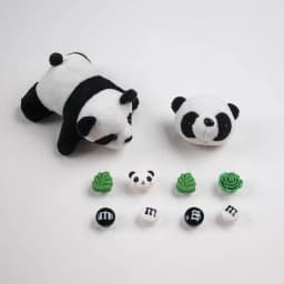 Cartoon Plush Panda Doll Shoe Buckles Hole Shoe Charms Decorations DIY Shoes Flower Accessories