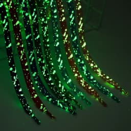 Flat Luminous Shoelaces for Sneakers Fluorescent Glow-in-the-dark Printing Cashew Flower Splash Ink Shoe Laces for Woman Man