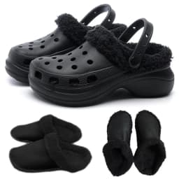 1 Pair Winter Warm Shoe Cover Inserts Replacement Fur Insoles Removable Soft Thickened Shoes Liners Plush Cover Accessories