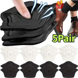 1/5pairs Women Patch Heel Pads Insoles Adjustable Size Sports Shoes Back Stickers Antiwear Cushions Feet Care Protector Inserts