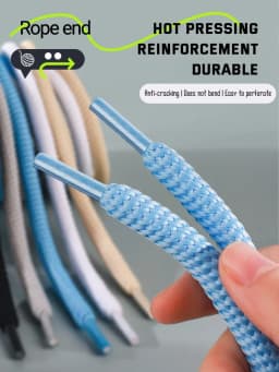 1Pair Round Shoelaces for Shoes 10mm Thick Shoelace Running Sneakers Laces 100/120/140/160CM Quality Rope Shoe Laces