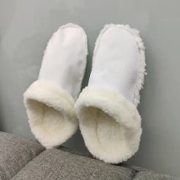 1 Pair Winter Warm Shoe Cover Inserts Replacement Fur Insoles Removable Soft Thickened Shoes Liners Plush Cover Accessories