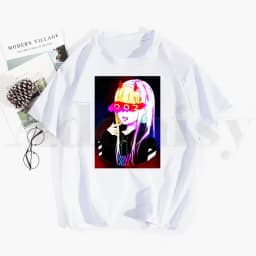 Harajuku Tshirt Hip Hop Girl Print Top Tees Harajuku Tshirts Men Fashion Summer T-shirts