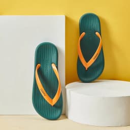 LUOFU Men's Herringbone Slippers Summer Indoor and Outdoor Fashion Couples Flat Bottom Lightweight Anti slip Slippers