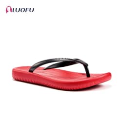 LUOFU Men's Herringbone Slippers Summer Indoor and Outdoor Fashion Couples Flat Bottom Lightweight Anti slip Slippers