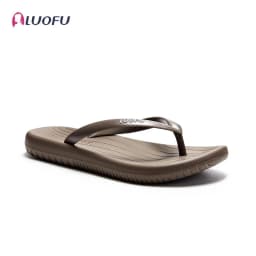 LUOFU Men's Herringbone Slippers Summer Indoor and Outdoor Fashion Couples Flat Bottom Lightweight Anti slip Slippers