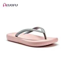 LUOFU Men's Herringbone Slippers Summer Indoor and Outdoor Fashion Couples Flat Bottom Lightweight Anti slip Slippers