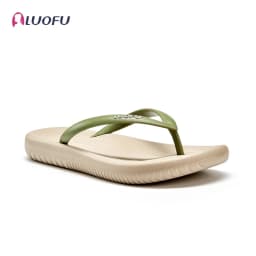 LUOFU Men's Herringbone Slippers Summer Indoor and Outdoor Fashion Couples Flat Bottom Lightweight Anti slip Slippers