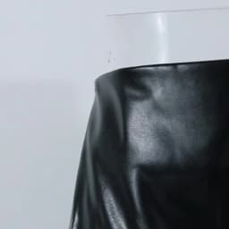Oymimi Casual Black Pu Leather Skirts For Woman Elegant Button High Waisted Skirts Fashion Pockets Straight Skirt Streetwear