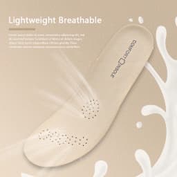 Genuine leather comfortable and breathable sports insole, sweat absorbing, antibacterial and odor resistant latex insole
