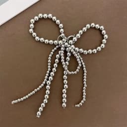 1 Pc Pearl Bow Shoe Buckle Ornaments Men Women Personality Shoelace Buckle Silver White Decorative Pendant Shoelace Accessories
